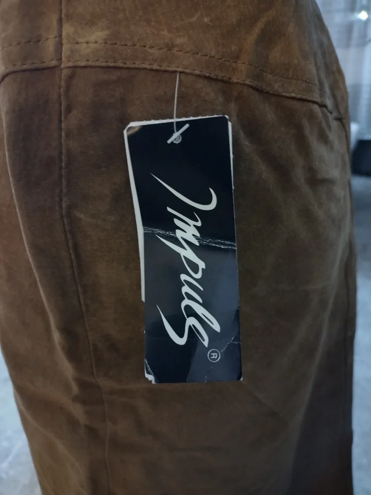 Vintage Impuls Season 1999 Suede Skirt Size M image indicator(3)