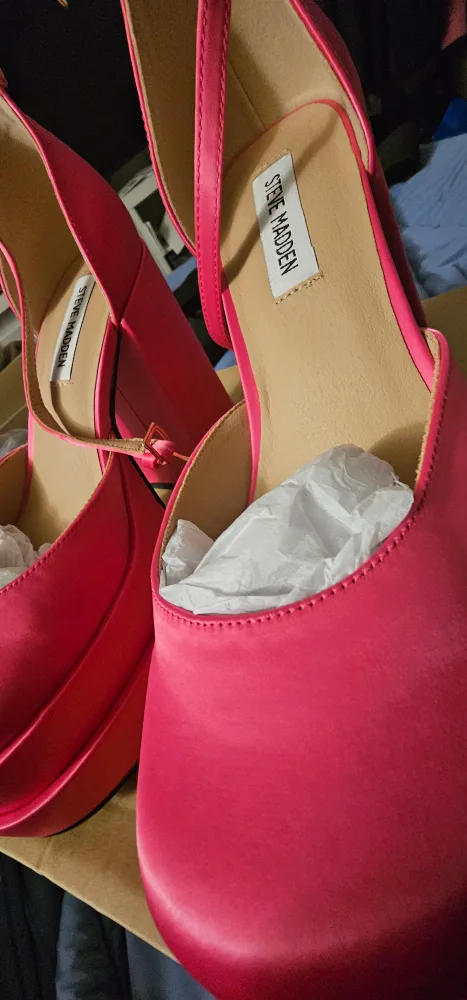 Steve Madden Charlize-R Pink Platform Heels - Size 8.5 image indicator(4)