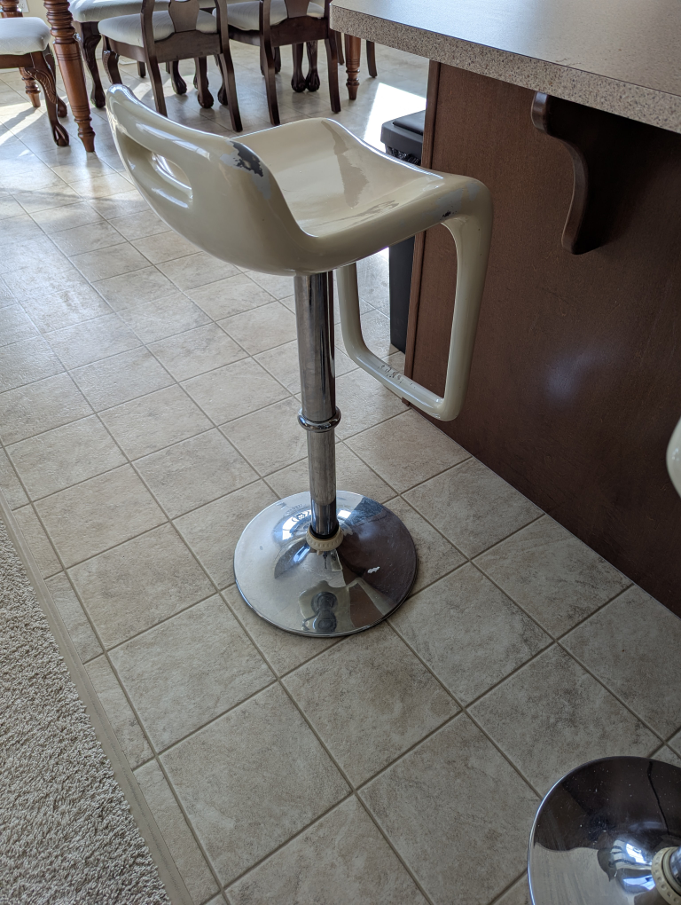 Set of Four Modern Kitchen acrylic Stools