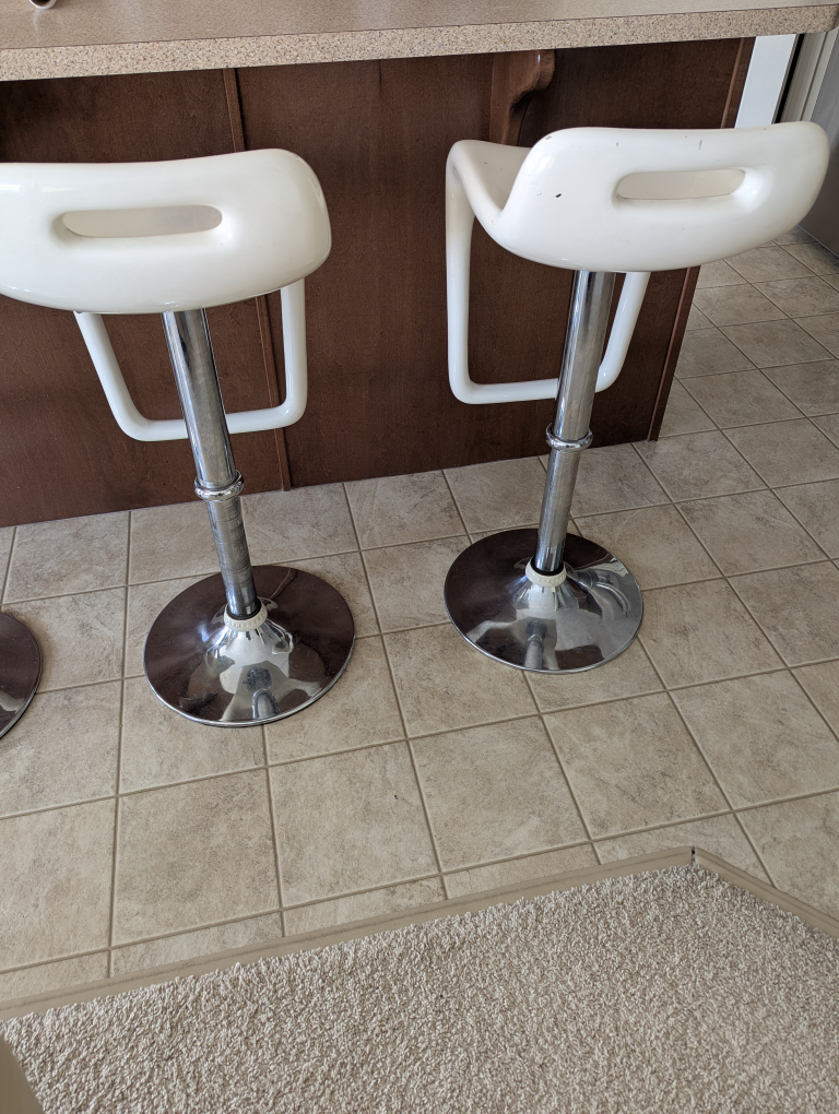 Set of Four Modern Kitchen acrylic Stools - photo 3