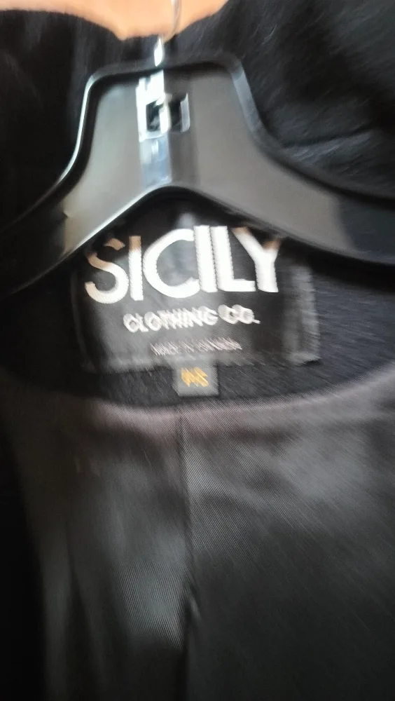 Sicily Clothing Co. Women's Black Peacoat image indicator(3)