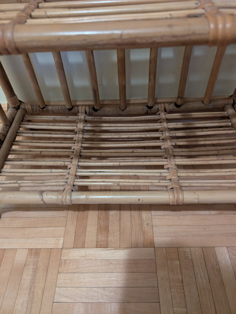 Vintage Bamboo/Rattan  3-Tier Shelf - photo 3