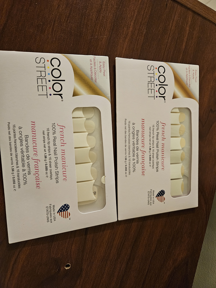Color Street French Manicure Nail Polish Strips (2 packs)