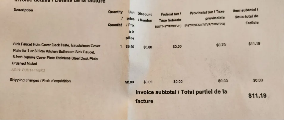 NEW ~ Brushed Nickel Stainless Steel Sink Faucet Cover Plate image indicator(5)