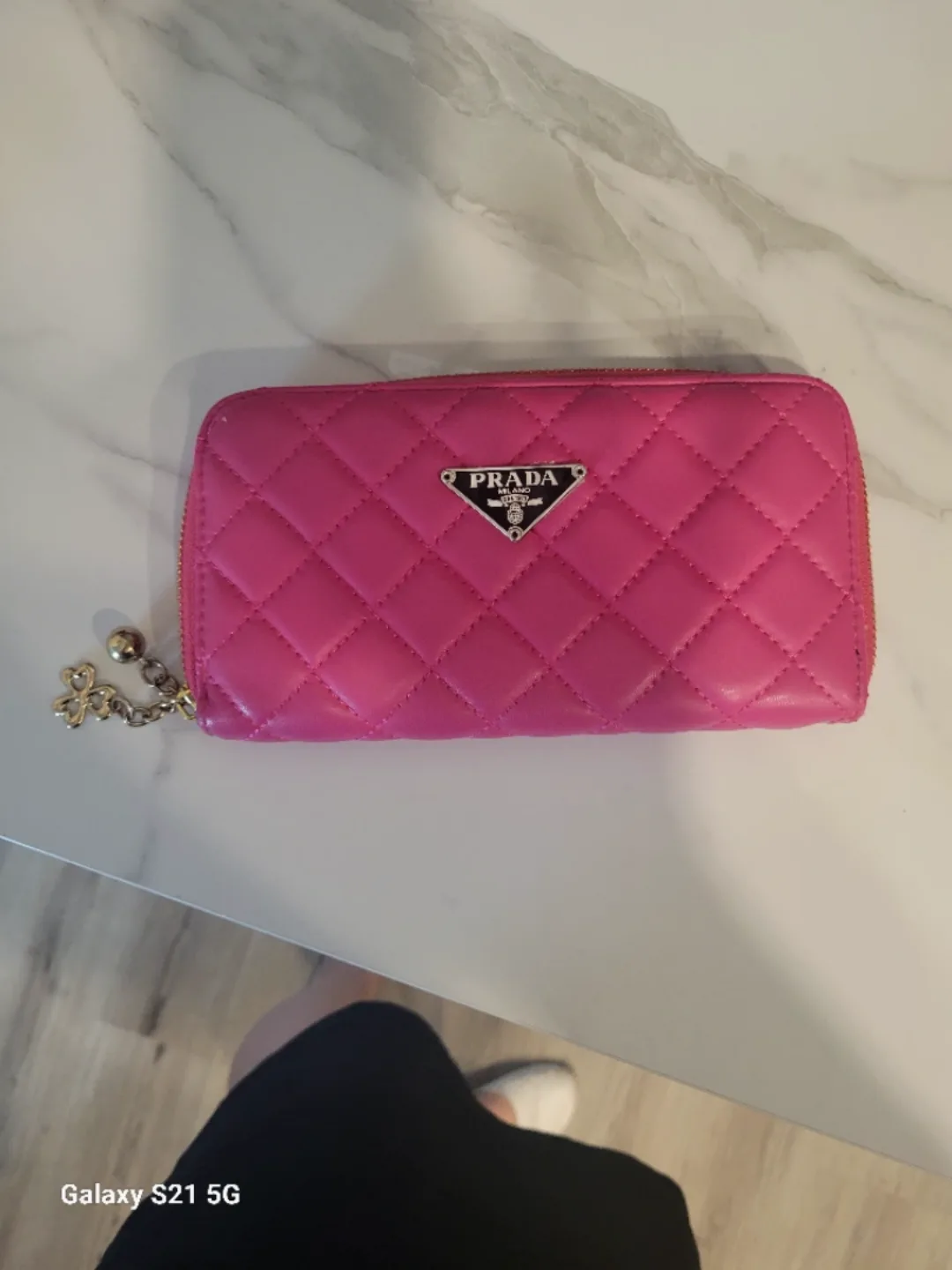 Pink Quilted Wallet thumbnail