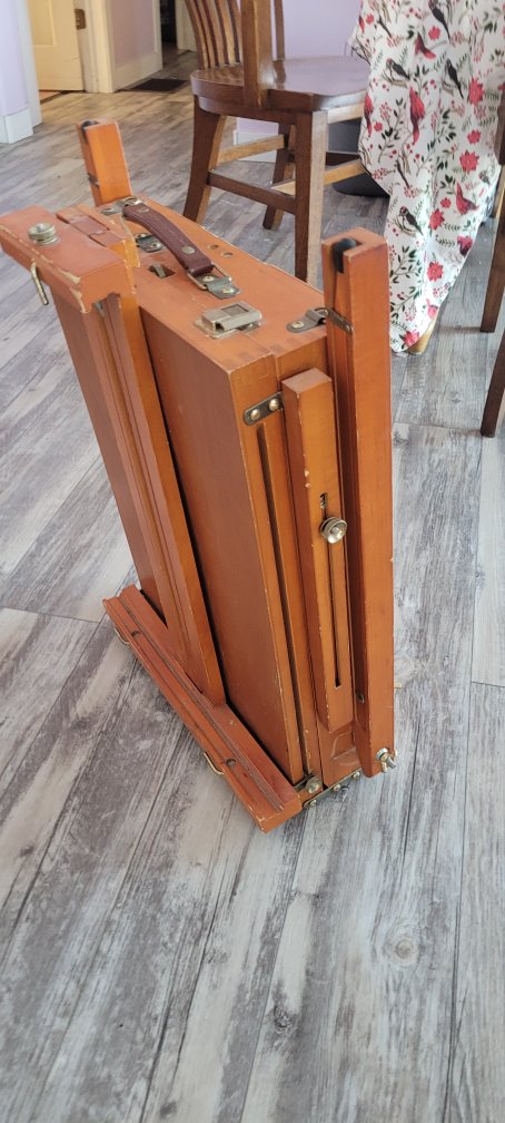 Portable Wooden Easel with Storage - photo 4