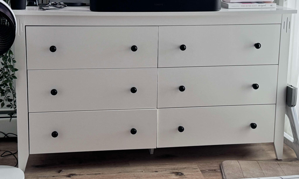 Jysk White Six-Drawer Dresser