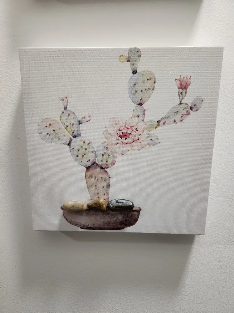 Set of 4 Cactus Canvas Wall Art Prints image indicator(2)