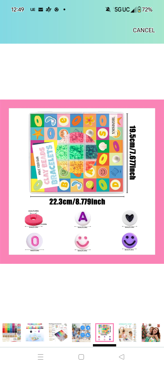 6000+ Clay Beads Bracelet Making Kit - photo 5