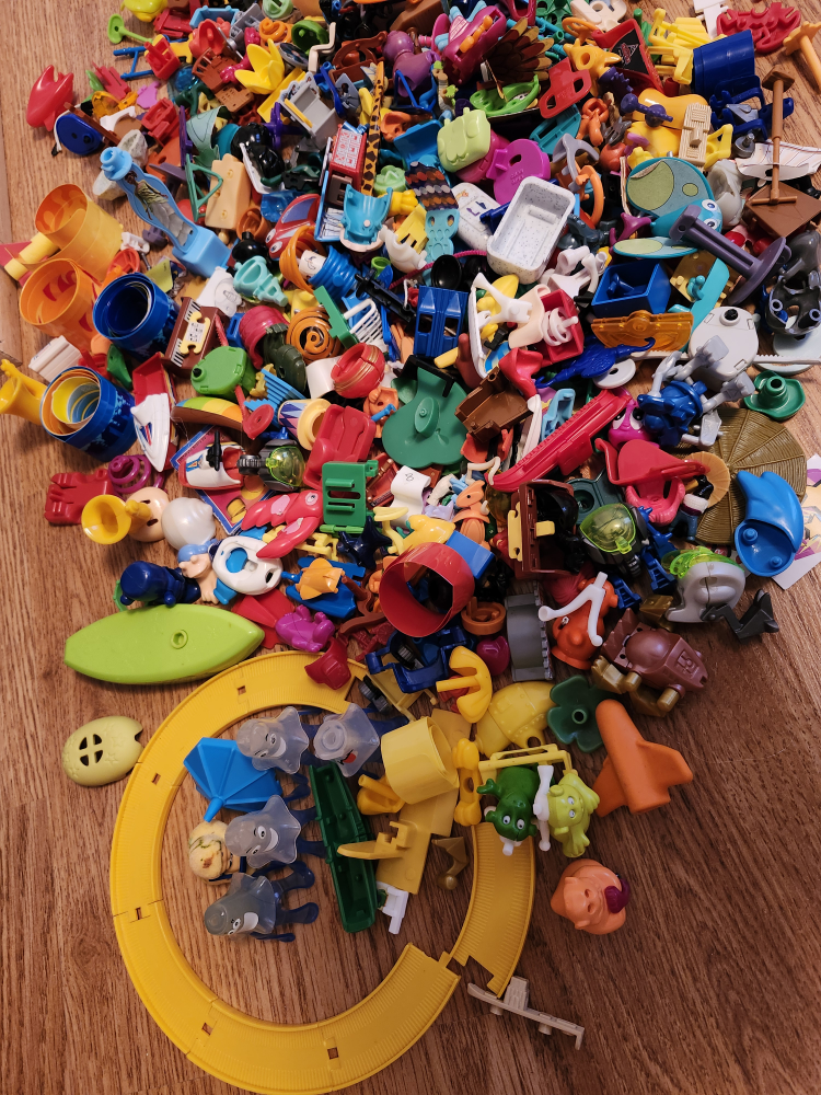Huge Lot of Assorted Kindersurprise Mismatched Toys