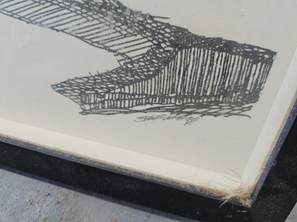 Framed Line Drawing Art Print -  Two pieces image indicator(2)