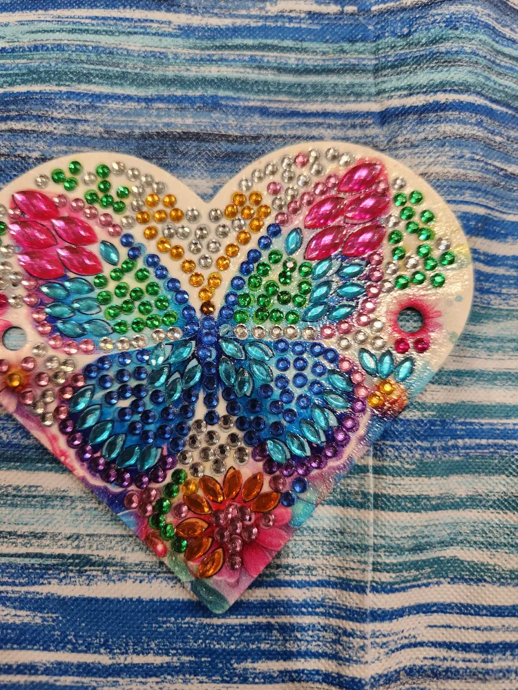 Rhinestone Heart Hair Clip image indicator(6)