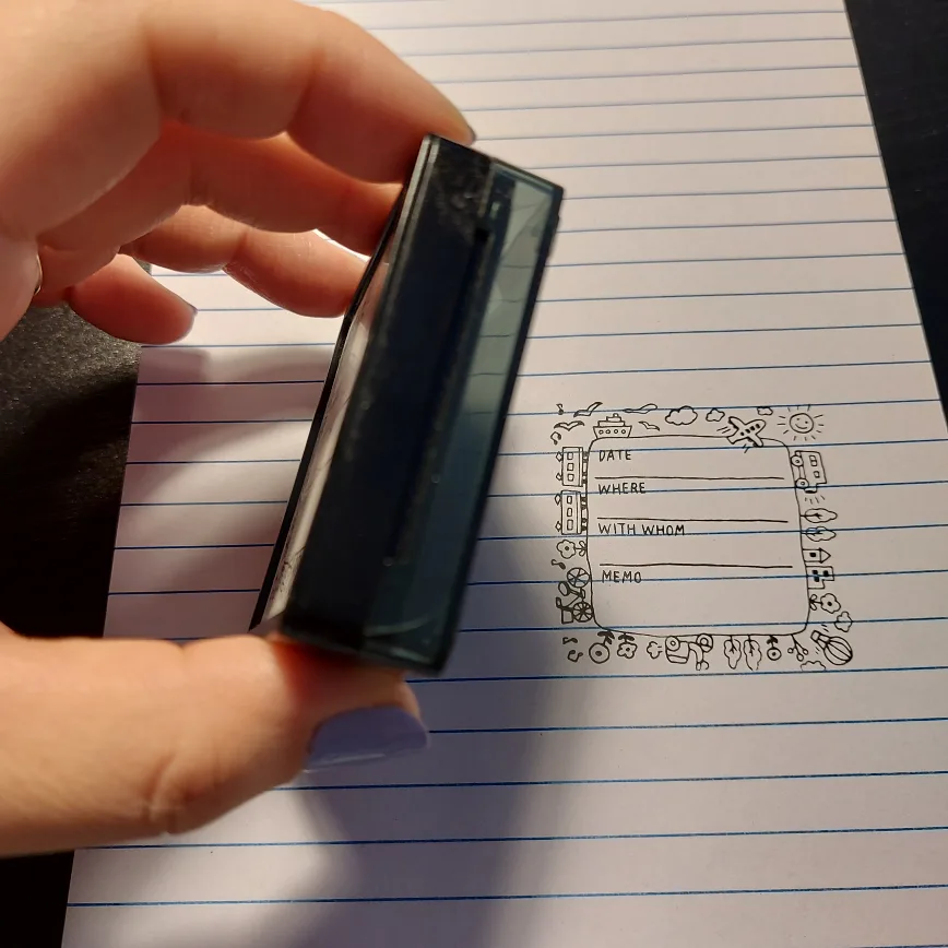 Midori self inking Travel Journal Stamp image indicator(2)