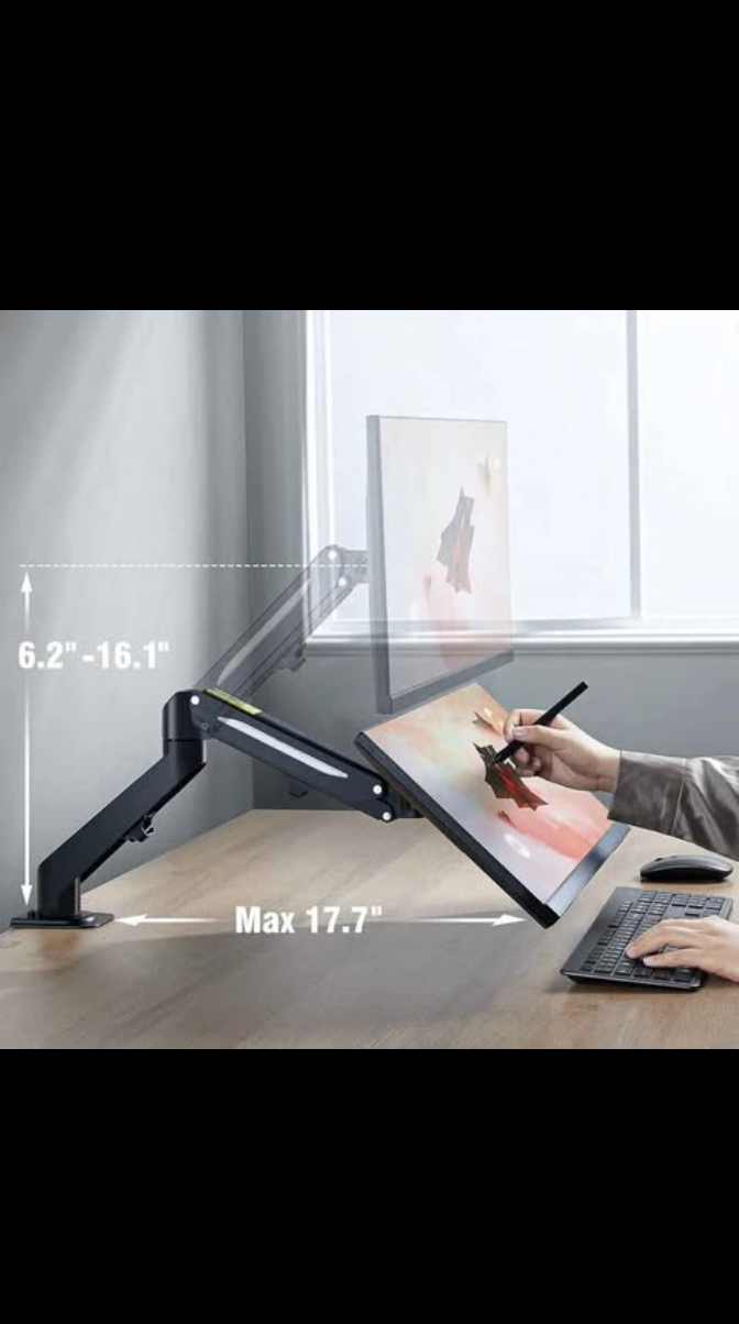 Adjustable Monitor Desk Mount Arm - 13-27 inch Screens - photo 4