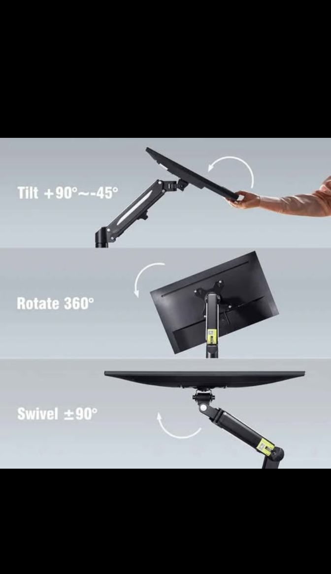 Adjustable Monitor Desk Mount Arm - 13-27 inch Screens - photo 5