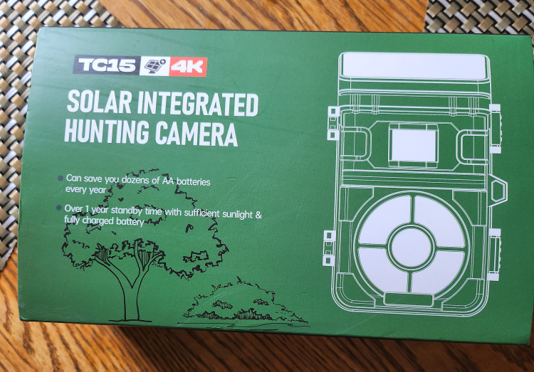 TC15 4K Solar Integrated Hunting Camera - New in Box