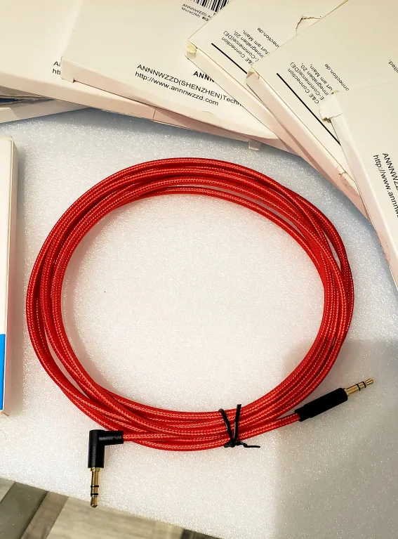 ANNWZDD 3.5mm Audio Cable - Red - 7 Pack image indicator(2)