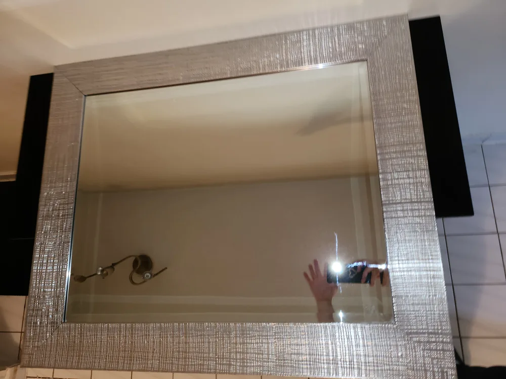 Large Silver Framed Mirror image indicator(2)