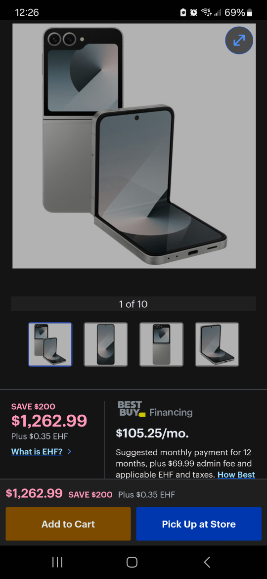 Samsung Galaxy Z Flip6 Smartphone - Brand New in Box - photo 3