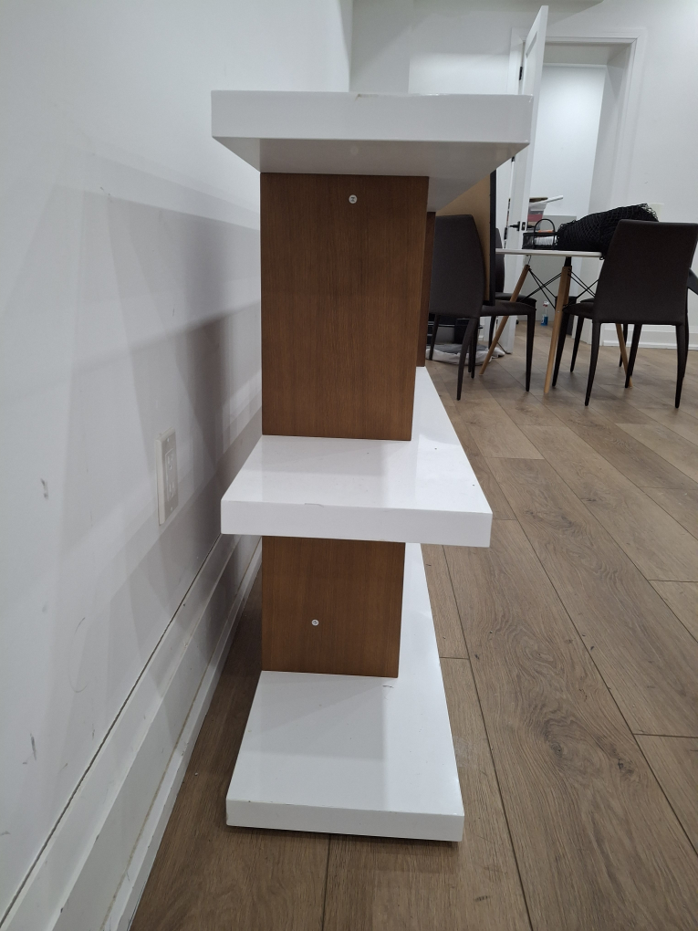 Modern White and Wood Media Console (Structube) - photo 2