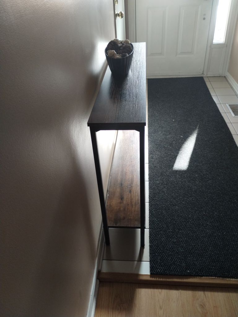 Rustic Console Table with Metal Frame - photo 3