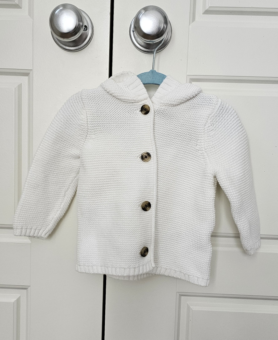 Hooded Knit Cardigan Sweater