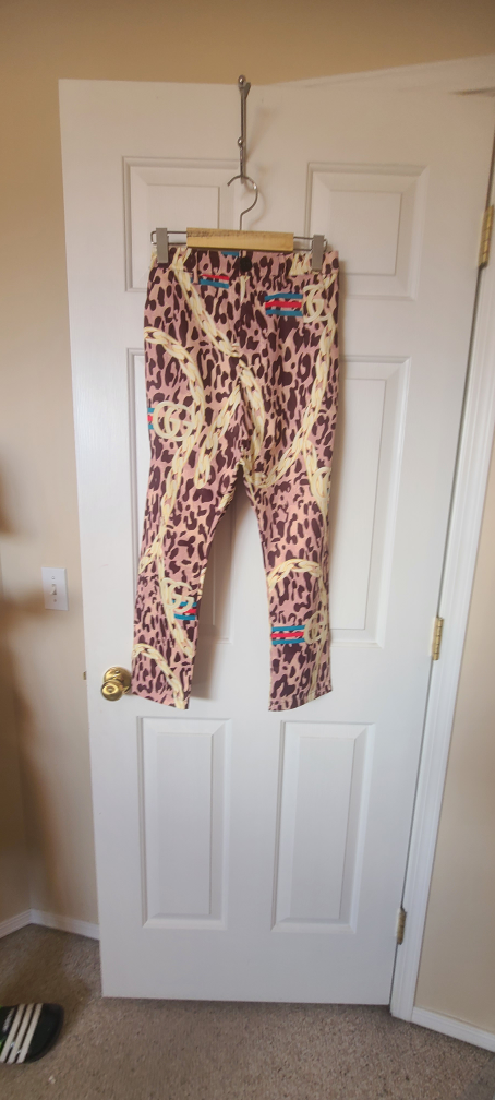 Pink Leopard Print Blazer and Pants Set - photo 2
