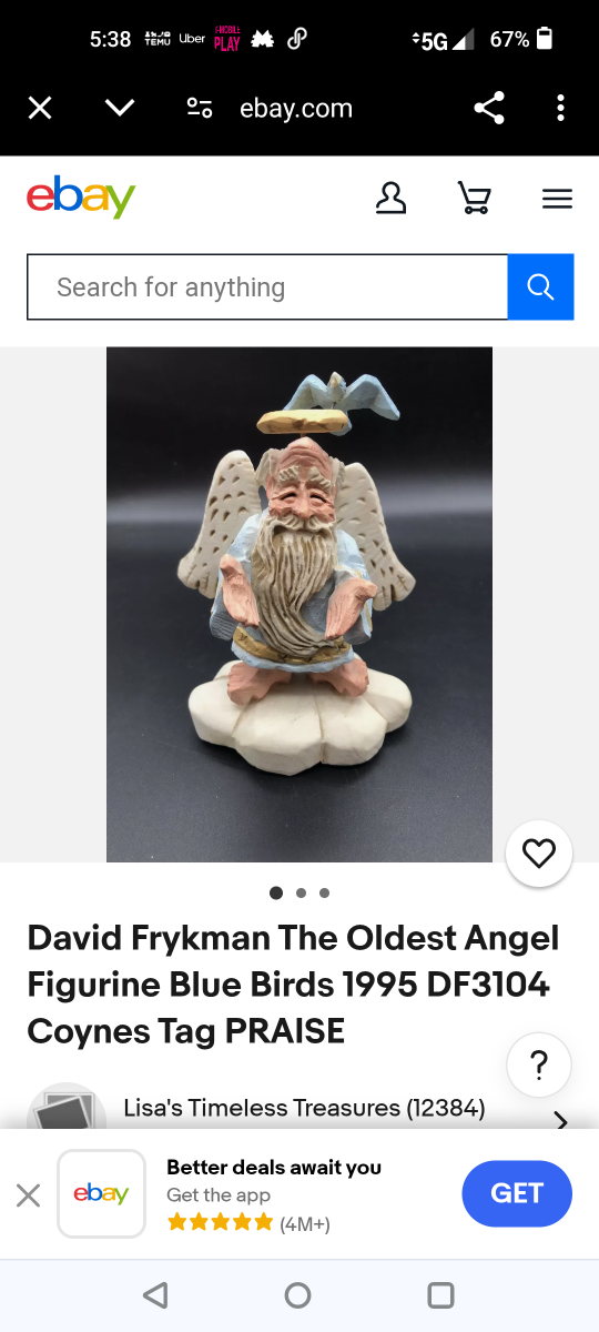 David Frykman The Oldest Angel Figurine - photo 2