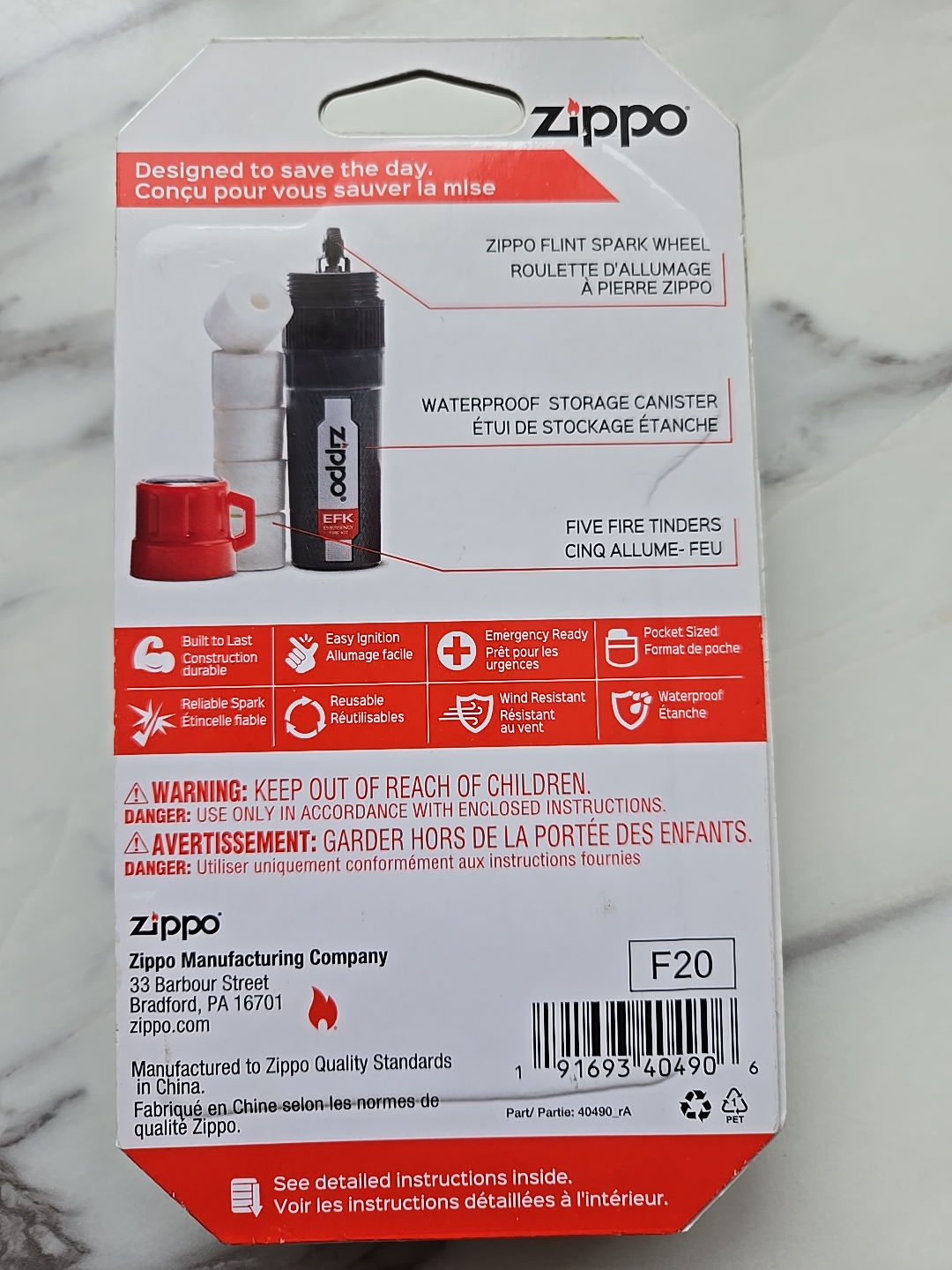 Zippo Emergency Fire Kit - photo 3