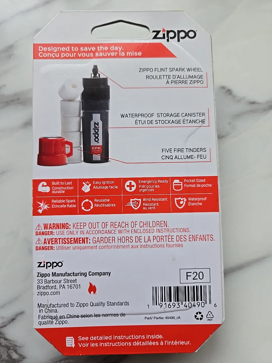 Zippo Emergency Fire Kit image indicator(3)