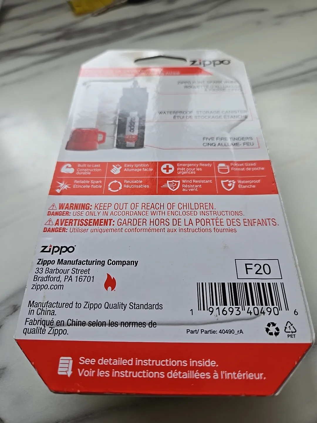 Zippo Emergency Fire Kit image indicator(4)