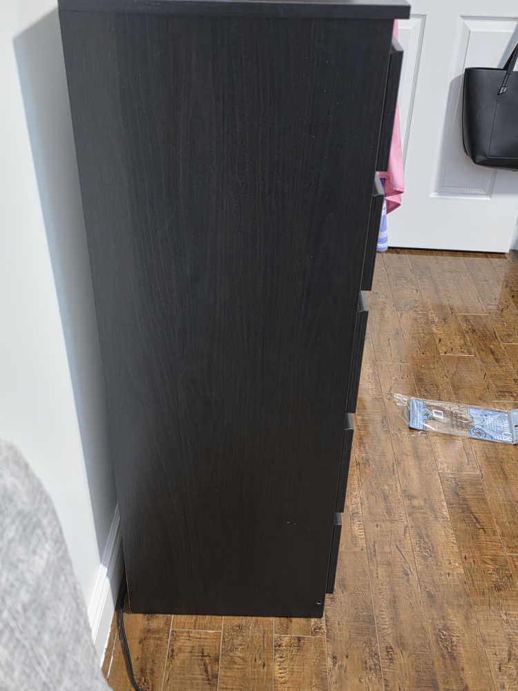 IKEA MALM 5-drawer Chest - Black-Brown - photo 2