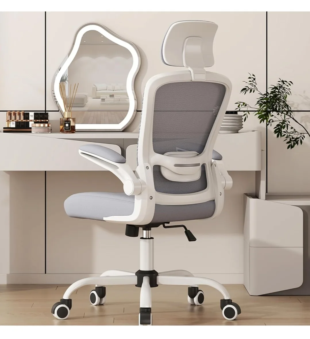 Ergonomic Mesh Office Chair with Headrest and Lumbar Support image indicator(7)