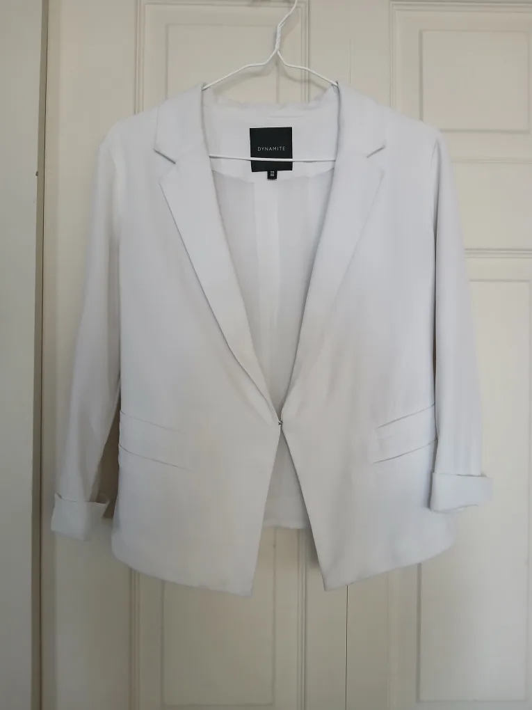 Dynamite White Blazer Size Small (S) image indicator(2)