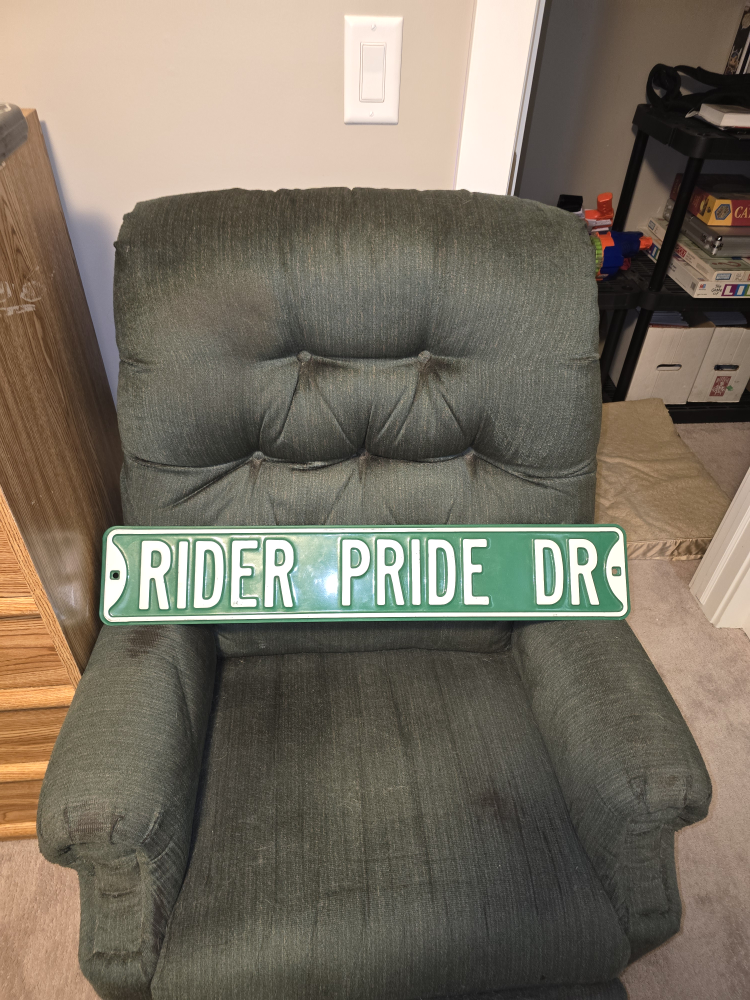 **Cash only** Saskatchewan roughrider "Rider Pride Drive sign