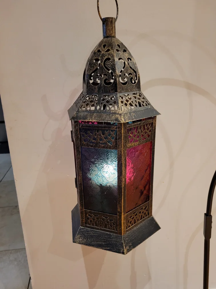 Ornate Metal Lantern with Stand image indicator(3)