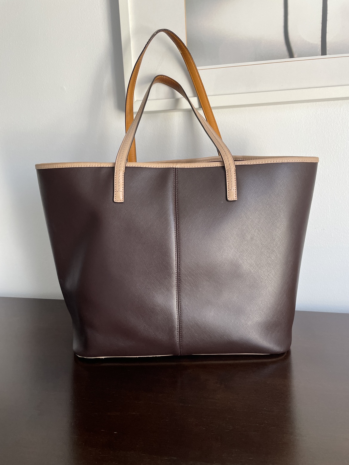 Coach large capacity two tone tote bag - photo 2