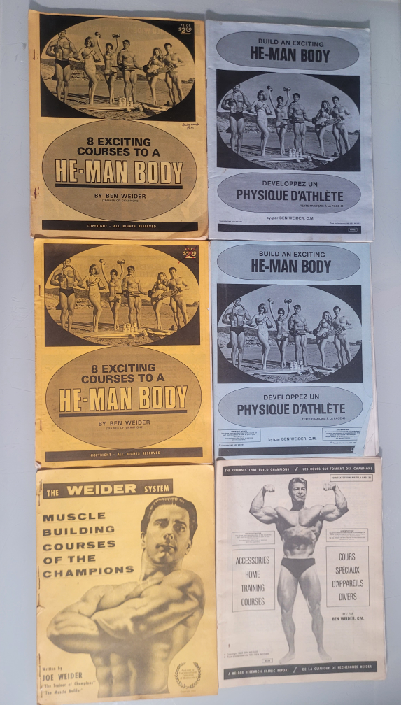 Vintage 60s-80s Weider Bodybuilding Magazines