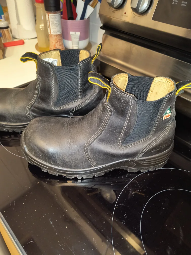 Dakota Men's Black Leather Work Boots Size 8.5 image indicator(3)