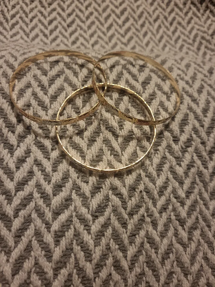 Sevil 18K 3-Tone Gold Plated Elephant Bangles Set Of 3 image indicator(5)