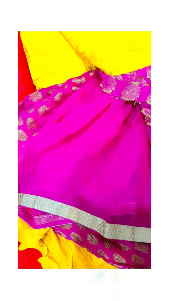Beautiful Yellow and Pink Punjabi Suit image indicator(3)
