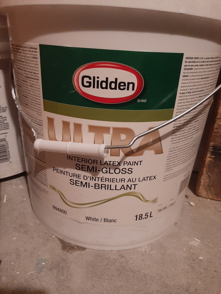 Glidden Ultra Semi-Gloss Interior Latex Paint - White - 18.5L
