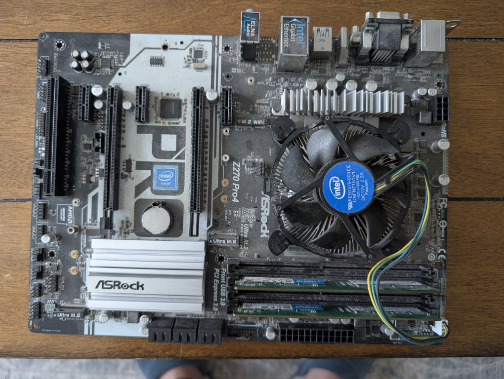 ASRock Z270 Pro4 Motherboard with Intel Core i3-6100T CPU