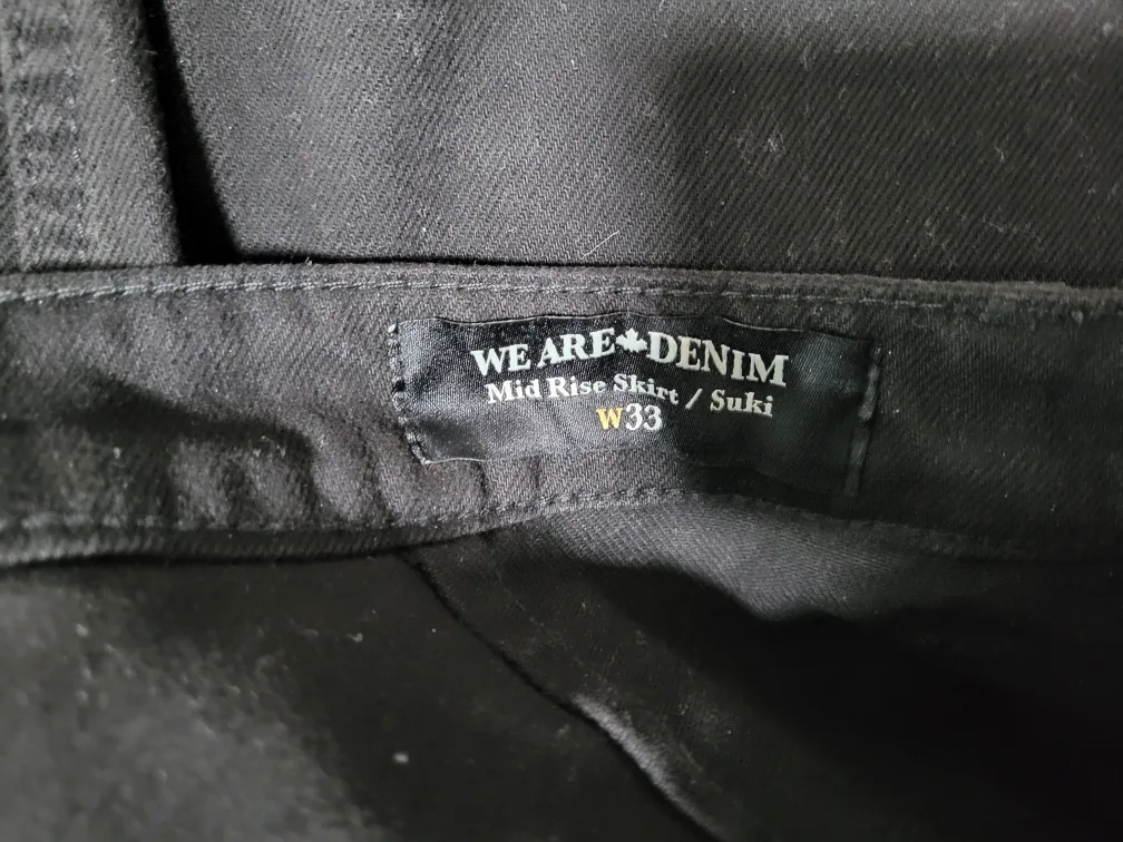 Buffalo David Bitton Black Denim Mini Skirt image indicator(7)