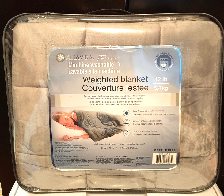 Grey Weighted Blanket - 12lbs/5.4kg