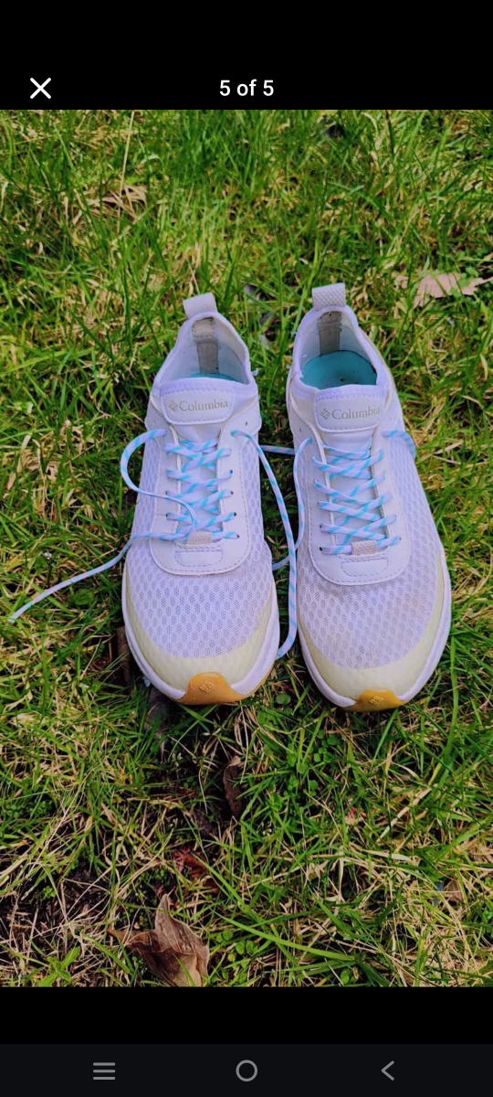 Women's Columbia White Sneakers - Size 7.5