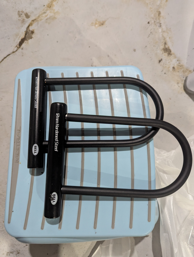 Pair of Bell 12mm Hardened Steel U-Locks