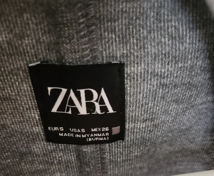 Zara Grey Longline Coat - Size 26 image indicator(3)