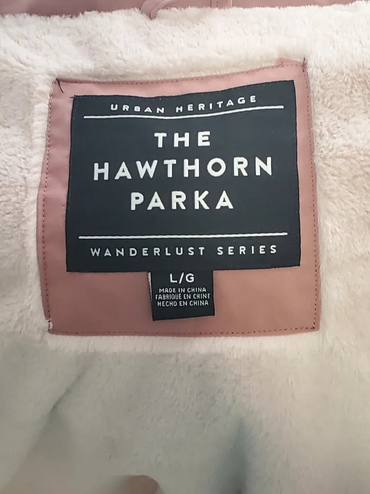 Women's The Hawthorn Parka - Size Large, Light Pink Colour image indicator(4)