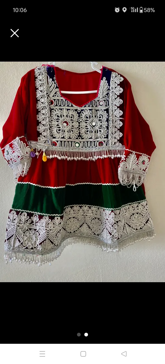 Beautiful Hand-Embroidered Afghani clothes image indicator(2)
